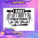 Free Baking Rolling Pin Free Funny Quote Fork Baker Quotes Free SVG - Instant Download