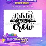 Free Holiday Baking Free Chef Hat Pin Baker Free SVG - Instant Download