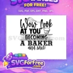 Free Funny Baker Free Whisk Cupcake Baker Quotes Free SVG - Instant Download