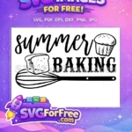 Free Summer Cupcake Free Bread Whisk Baker Quotes Free SVG - Instant Download