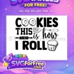Free Rolling Pin Spatula Free Cookies Cupcake Baker Quotes Free SVG - Instant Download