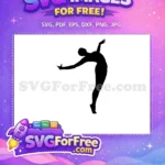 Free graceful dancer silhouette Free elegant pose black Ballet Pack Free SVG - Instant Download