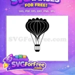 Free Black Hotair Free White Basket Up Movie Free SVG - Instant Download