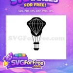 Free Hot Air Balloon Silhouette Free Simple Travel Up Movie Free SVG - Instant Download
