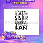Free Little Sister Script Free Baseball Fan Quote Baseball Quotes Free SVG - Instant Download