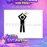 Free Whistle Beep Free Hands Up Kobe Bryant Free SVG - Instant Download