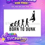 Free Black Evolution Free Dunking Player Born Kobe Bryant Free SVG - Instant Download