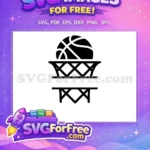 Free Basketball Hoop Free Split Monogram Kobe Bryant Free SVG - Instant Download