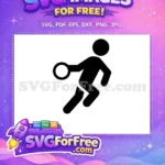 Free Basketball Dribbling Player Free Black Silhouette Kobe Bryant Free SVG - Instant Download