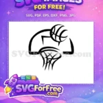 Free Black Basketball Hoop Free Dynamic Silhouette Kobe Bryant Free SVG - Instant Download