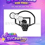 Free Basketball Shot Free Hoop Swish Kobe Bryant Free SVG - Instant Download