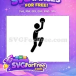 Free Dynamic Basketball Player Free Slam Dunk Silhouette Kobe Bryant Free SVG - Instant Download