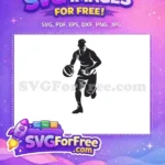 Free Dribbling Player Free Dynamic Kobe Bryant Basketball Legend Free SVG - Instant Download