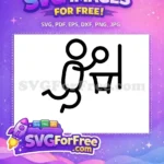 Free Kobe Bryant Basketball Shot Free Minimalist Black Outline Legend Free SVG - Instant Download