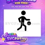 Free Black Dribbling Silhouette Free Iconic Basketball Move Kobe Bryant Free SVG - Instant Download
