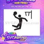 Free Slam Dunk Player Free Athletic Action Design Kobe Bryant Free SVG - Instant Download