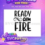 Free Ready Aim Fire Free Bold Bathroom Quote Free SVG - Instant Download