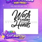 Free Elegant Black Script Lettering Free Decorative Stars Flourishes Bathroom Quotes Free SVG - Instant Download
