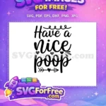 Free Funny Cursive Quote Free Hearts Arrow Art Bathroom Quotes Free SVG - Instant Download