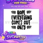 Free Hope Quote Free Leaf Decor Bathroom Quotes Free SVG - Instant Download