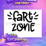 Free Funny Fart Zone Free Bubbly Bathroom Quote Free SVG - Instant Download