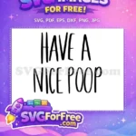 Free Black Script Free Funny Poop Bathroom Quotes Free SVG - Instant Download