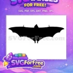 Free Flying Bats Free Spooky Halloween Decor Bats Silhouette Free SVG - Instant Download