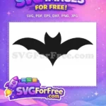 Free Dark Flying Bat Free Classic Superhero Emblem Batman Free SVG - Instant Download