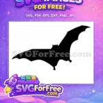 Free spooky flying bats Free dark night Halloween Free SVG - Instant Download