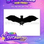 Free Flying Black Bats Free Spooky Halloween Night Free SVG 2 - Instant Download