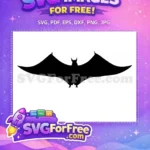 Free Dark Knight Free Flying Halloween Bats Batman Free SVG - Instant Download