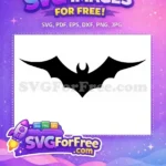Free Dynamic Black Bat Free Gotham City Outline Batman Free SVG - Instant Download