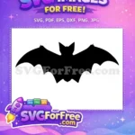 Free Spooky Flying Free Bats Silhouette Halloween Free SVG - Instant Download