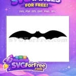 Free Black Flying Bat Free Spooky Halloween Night Free SVG 1 - Instant Download