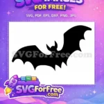 Free Flying Bats Free Spooky Silhouette Halloween Night Free SVG 3 - Instant Download