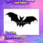 Free flying spooky bats Free creepy dark Halloween Free SVG - Instant Download