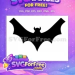 Free Dark Flying Bats Free Spooky Halloween Night Free SVG 2 - Instant Download