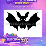 Free Spooky Eyes Free Dark Bat Halloween Free SVG - Instant Download