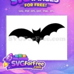 Free Flying Black Bats Free Spooky Halloween Night Free SVG 5 - Instant Download