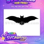 Free Black Flying Bats Free Creepy Halloween Spooky Night Free SVG - Instant Download
