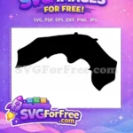 Free Silhouetted Bats Free Dark Flying Halloween Decor Free SVG - Instant Download