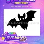 Free Glowing White Eyed Free Flying Bats Batman Free SVG - Instant Download