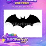 Free Flying Black Bats Free Spooky Halloween Silhouette Free SVG 2 - Instant Download