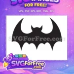 Free Dark Bat Free Halloween Silhouette Batman Free SVG - Instant Download