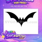 Free Detailed Bats Free Flying Silhouette Halloween Free SVG - Instant Download