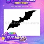 Free Flying Bats Silhouette Free Dark City Night Batman Free SVG - Instant Download
