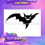 Free White Evil Eyes Free Grinning Fang Mouth Devil Silhouette Free SVG - Instant Download