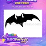 Free Dark Flying Free Creepy Halloween Bats Silhouette Free SVG - Instant Download