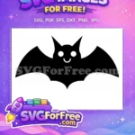Free Flying Halloween Free Dark Spooky Silhouette Night Creepy Free SVG - Instant Download