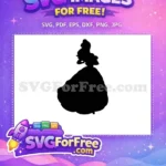 Free Princess Free Silhouette Beauty and the Beast Free SVG - Instant Download